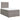 Pat box spring cu saltea, taupe, 120x190 cm material textil