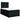 Pat box spring cu saltea, negru, 120x190 cm, catifea
