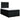Pat box spring cu saltea, negru, 120x190 cm, catifea