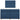 Pat box spring cu saltea, albastru, 120x200 cm, textil