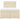 Pat box spring cu saltea, crem, 140x200 cm, textil