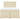 Pat box spring cu saltea, crem, 140x200 cm, textil