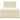 Pat box spring cu saltea, crem, 160x200 cm, material textil