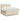 Pat box spring cu saltea, crem, 200x200 cm, textil
