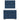 Pat box spring cu saltea, albastru, 90x200 cm, textil