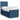 Pat box spring cu saltea, albastru, 100x200 cm, textil