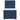 Pat box spring cu saltea, albastru, 100x200 cm, textil