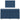 Pat box spring cu saltea, albastru, 120x200 cm, textil