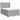 Pat box spring cu saltea, gri deschis, 140x190 cm, textil