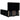 Pat box spring cu saltea, negru, 140x190 cm, textil