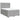 Pat box spring cu saltea, gri deschis, 140x190 cm, textil