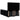 Pat box spring cu saltea, negru, 140x190 cm, textil