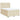 Pat box spring cu saltea, crem, 140x200 cm, textil
