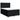 Pat box spring cu saltea, negru, 140x190 cm, textil