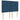Pat continental cu saltea, albastru, 140x200cm, material textil