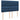 Pat continental cu saltea, albastru, 160x200cm, material textil