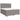 Pat box spring cu saltea, gri taupe, 200x200 cm, textil