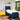Pat box spring cu saltea, albastru, 80x200 cm, textil