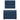 Pat box spring cu saltea, albastru, 80x200 cm, textil