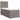 Pat box spring cu saltea, gri taupe, 90x190 cm, textil