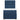 Pat box spring cu saltea, albastru, 90x190 cm, textil