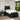 Pat box spring cu saltea, negru, 100x200 cm, textil