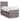 Pat box spring cu saltea, gri taupe, 100x200 cm, textil