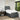 Pat box spring cu saltea, gri închis, 100x200 cm, textil