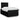 Pat box spring cu saltea, negru, 120x190 cm, catifea