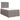 Pat box spring cu saltea, taupe, 120x190 cm material textil