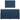 Pat box spring cu saltea, albastru, 120x190 cm, material textil