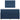 Pat box spring cu saltea, albastru, 120x190 cm, material textil