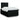 Pat box spring cu saltea, negru, 120x190 cm, catifea
