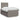 Pat box spring cu saltea, taupe, 120x190 cm material textil