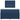 Pat box spring cu saltea, albastru, 120x190 cm, material textil