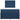 Pat box spring cu saltea, albastru, 120x190 cm, material textil