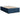 Pat box spring cu saltea, albastru, 120x190 cm, material textil