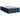 Pat box spring cu saltea, albastru, 120x200 cm, textil