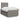 Pat box spring cu saltea, gri taupe, 120x200 cm, textil