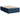 Pat box spring cu saltea, albastru, 120x200 cm, textil