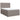 Pat box spring cu saltea, gri taupe, 140x200 cm, textil
