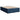 Pat box spring cu saltea, albastru, 140x200 cm, textil