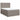 Pat box spring cu saltea, gri taupe, 140x200 cm, textil