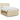 Pat continental cu saltea, crem, 140x200 cm, material textil