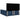 Pat box spring cu saltea, albastru, 180x200 cm, material textil
