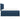 Pat box spring cu saltea, albastru, 180x200 cm, material textil