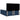 Pat box spring cu saltea, albastru, 180x200 cm, material textil