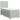 Pat continental cu saltea, gri deschis, 80x200 cm, catifea