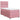 Pat box spring cu saltea, roz, 80x200 cm, catifea