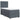 Pat box spring cu saltea, gri închis, 80x200 cm, catifea
